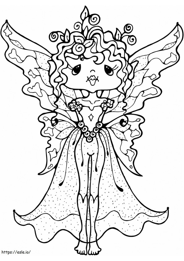 Printable Fairy coloring page
