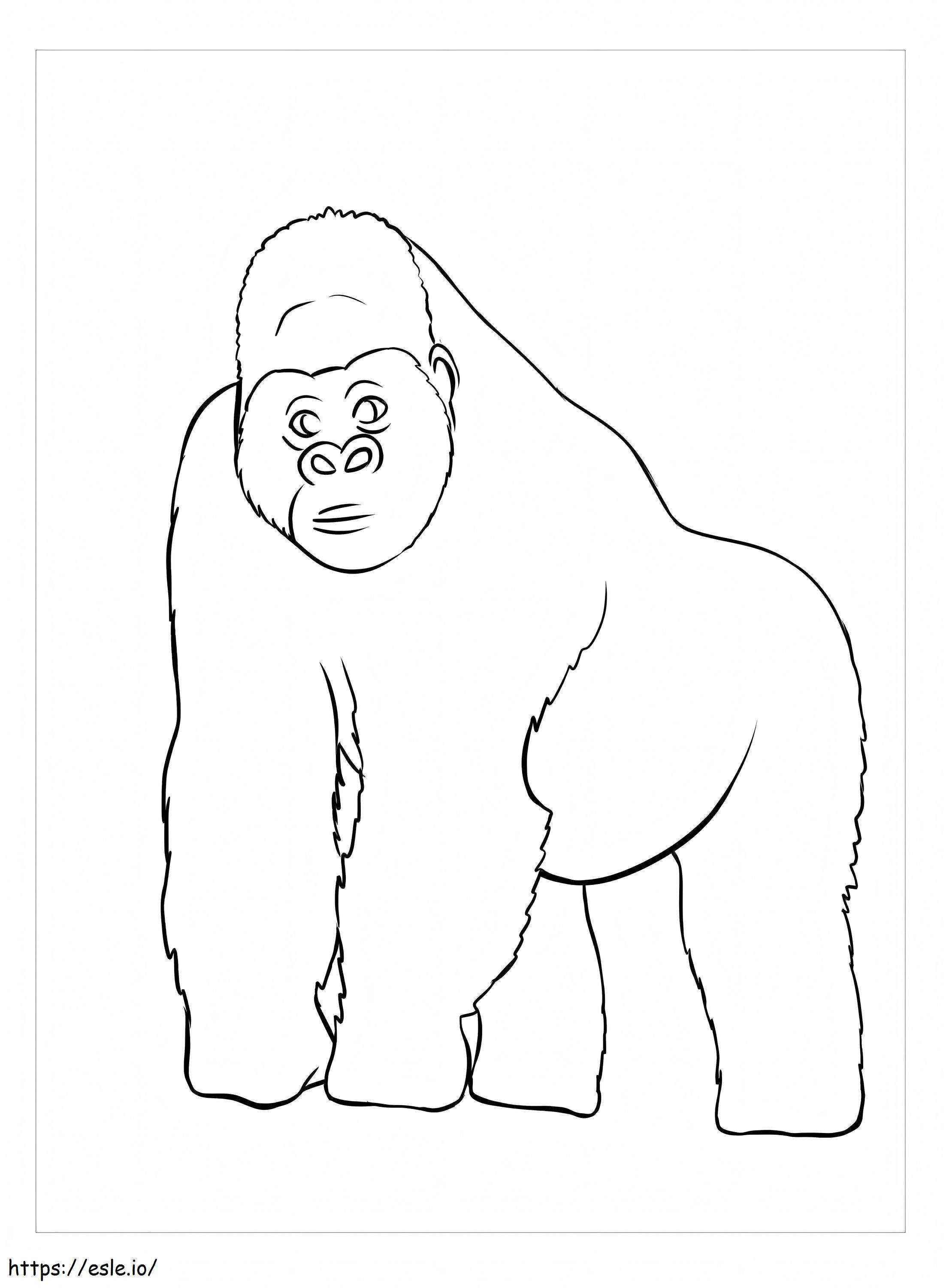 Coloriage Grand singe à imprimer dessin