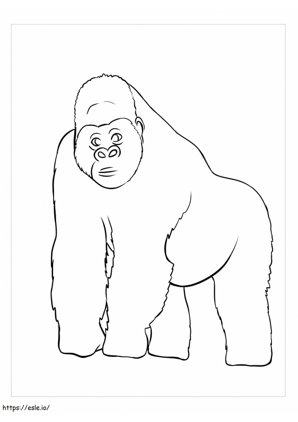 Coloriage Grand singe à imprimer dessin