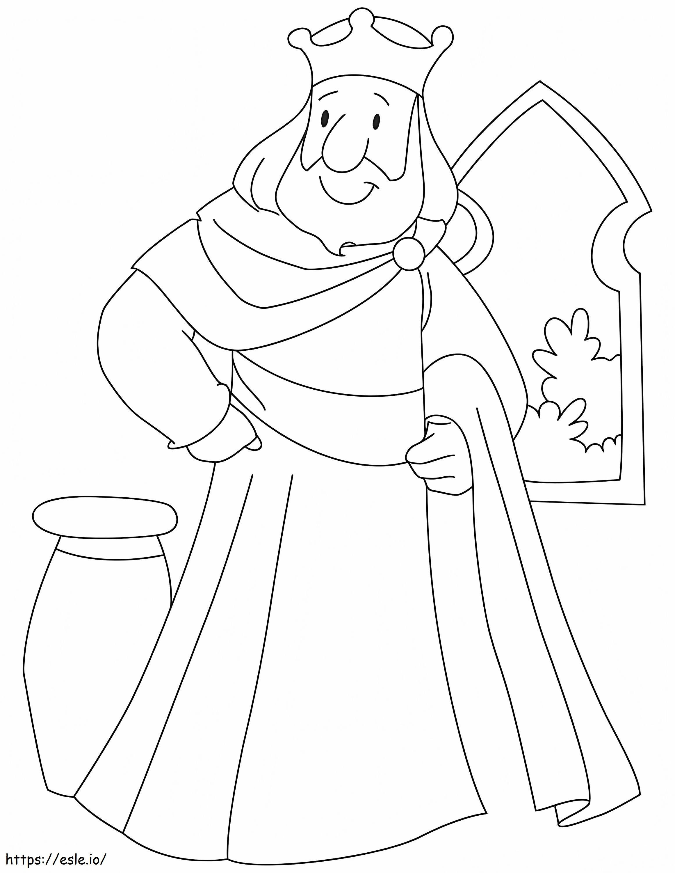 The King Laughs In The Palace coloring page