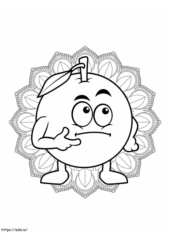 Pansy Kumquat Scaled coloring page