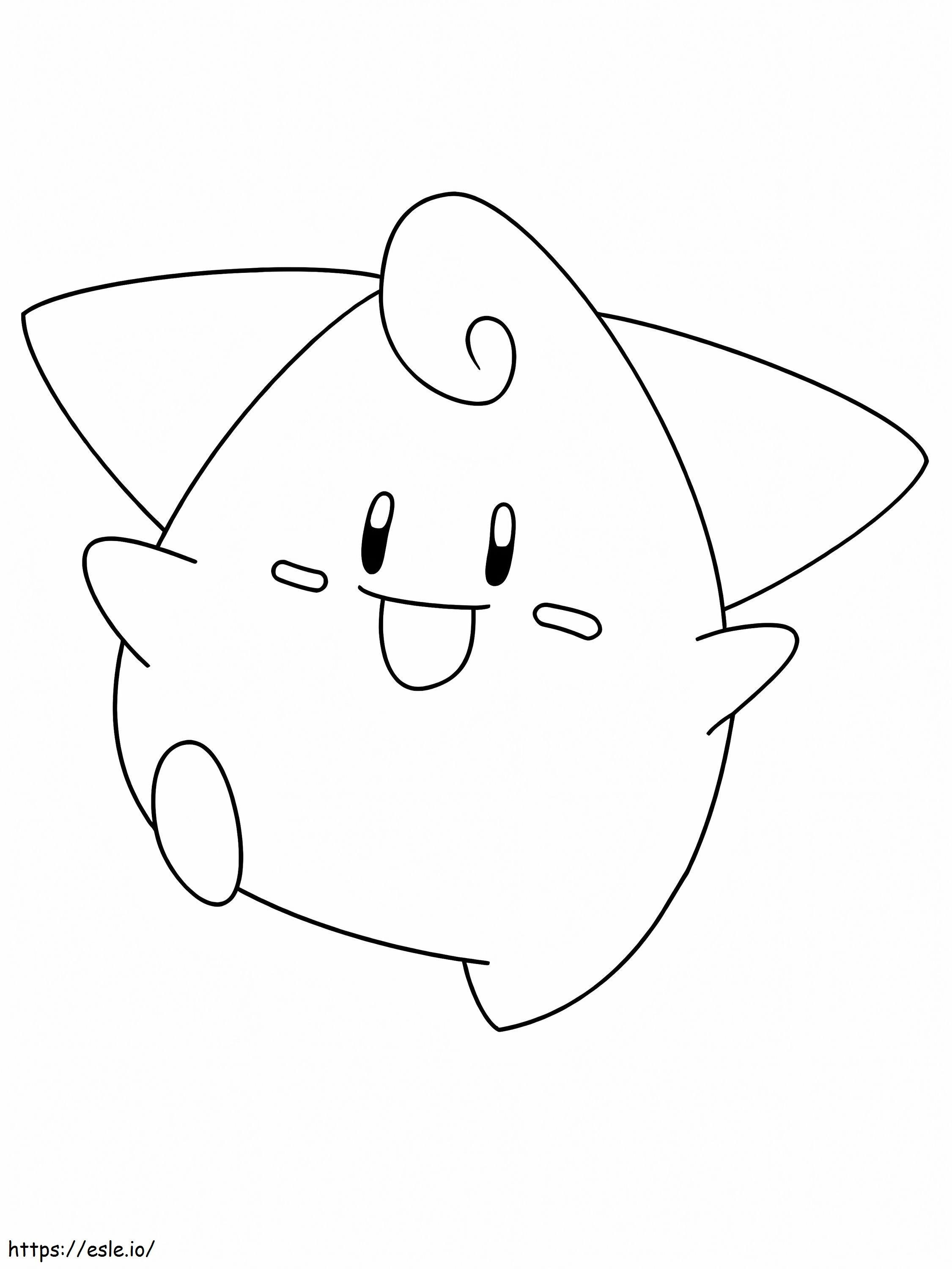 Pokemon Cleffa yang bahagia Gambar Mewarnai