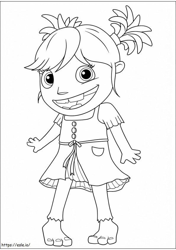 Gina Giant From Wallykazam coloring page
