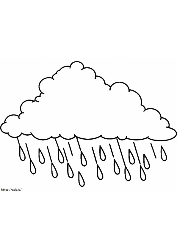 Rain Cloud coloring page