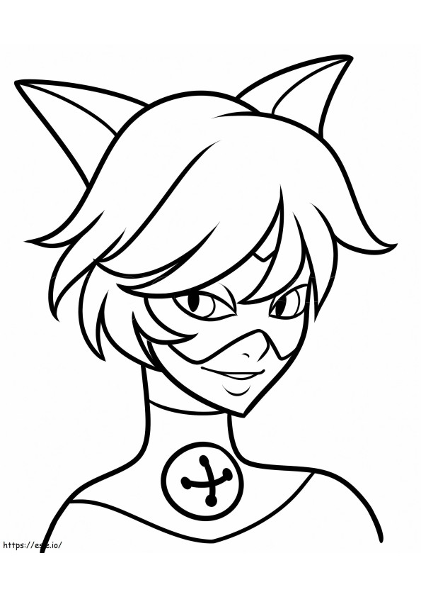 Black Cat A4 coloring page