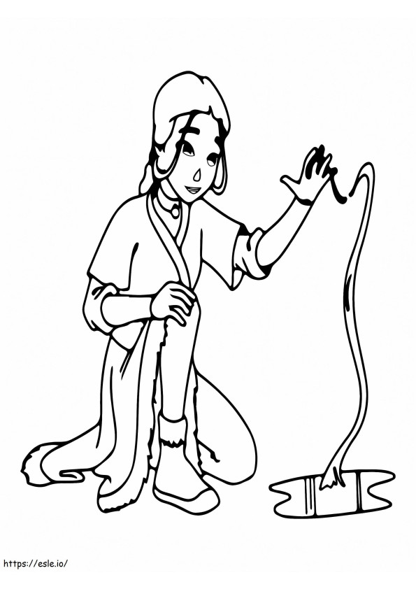 Katara Skill The Legend Of Korra Coloring Only coloring page
