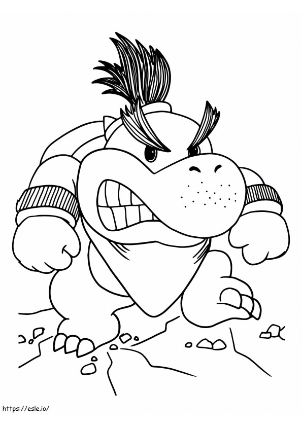 Peppy Baby Bowser coloring page