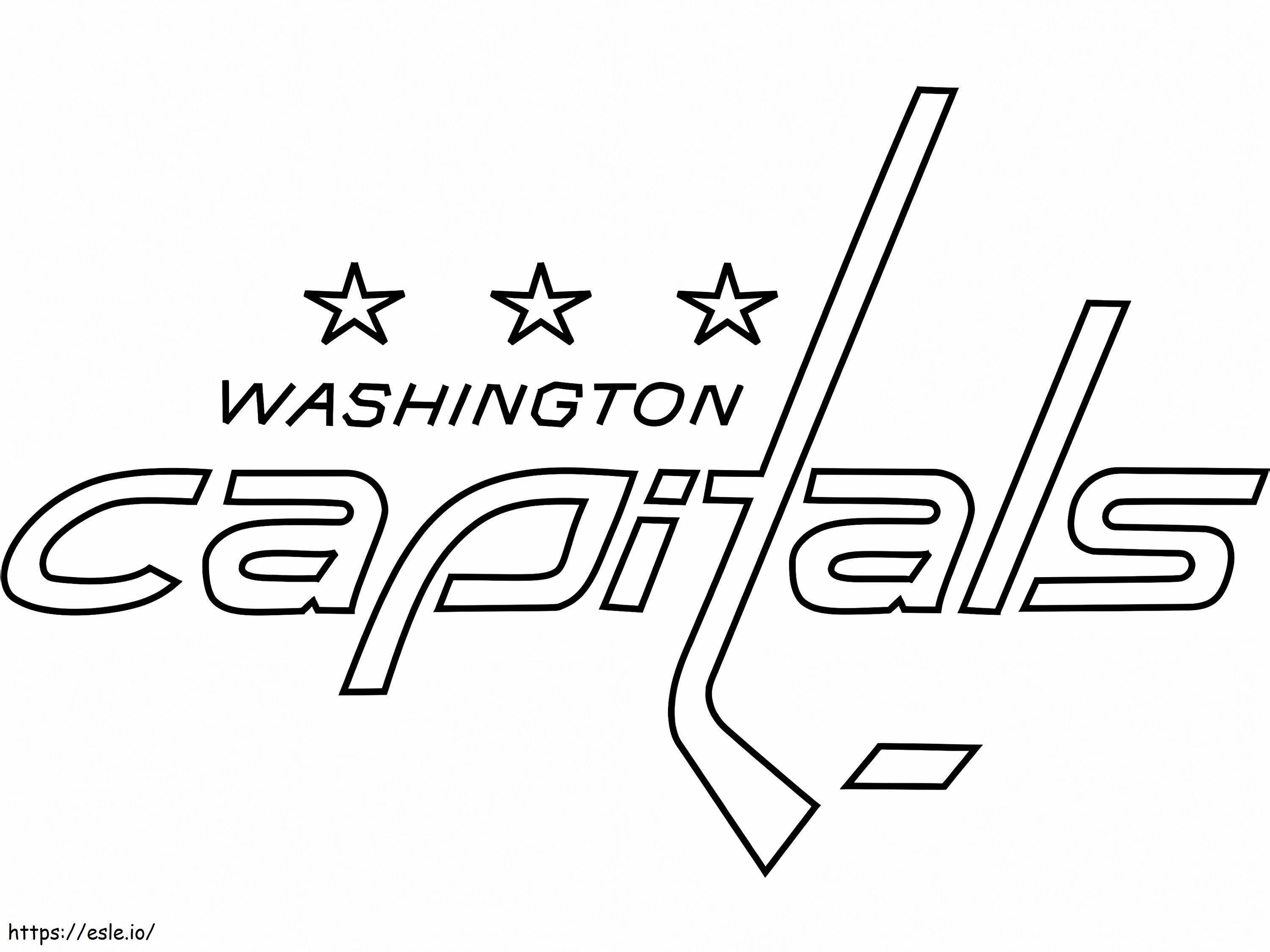 Washington Capitals-logo kleurplaat kleurplaat