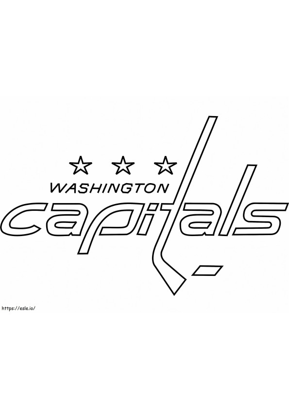 Coloriage Logo des capitales de Washington à imprimer dessin