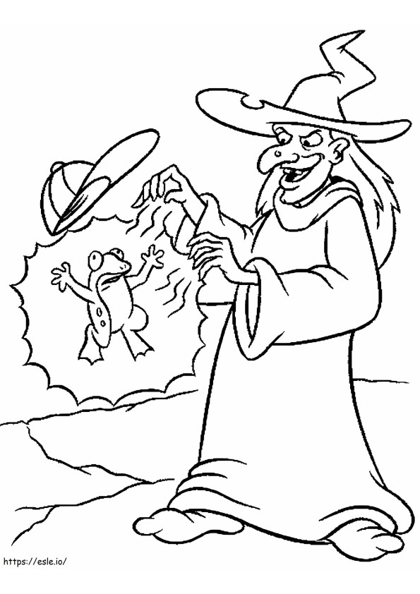 Magic Witch coloring page