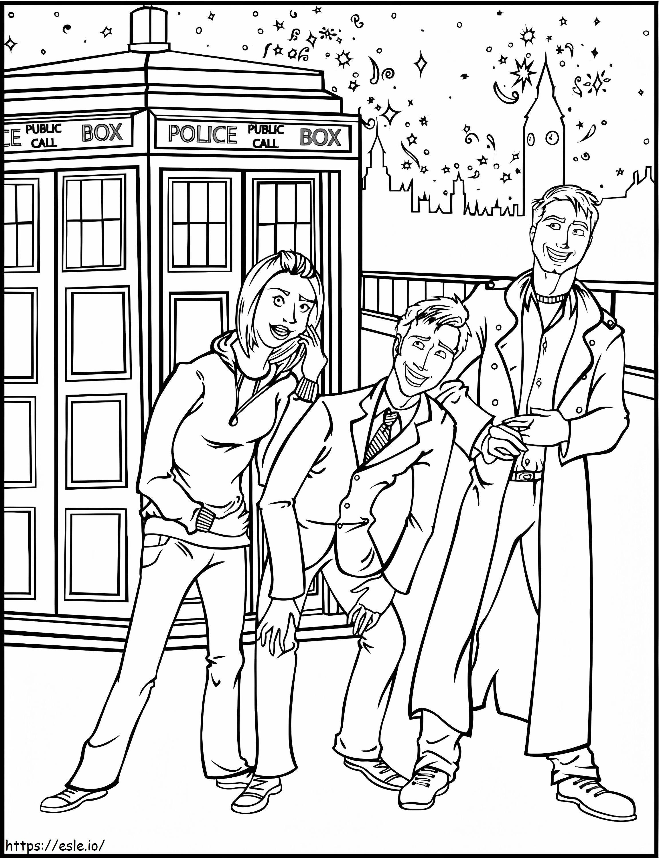 Fun Doctor Who coloring page