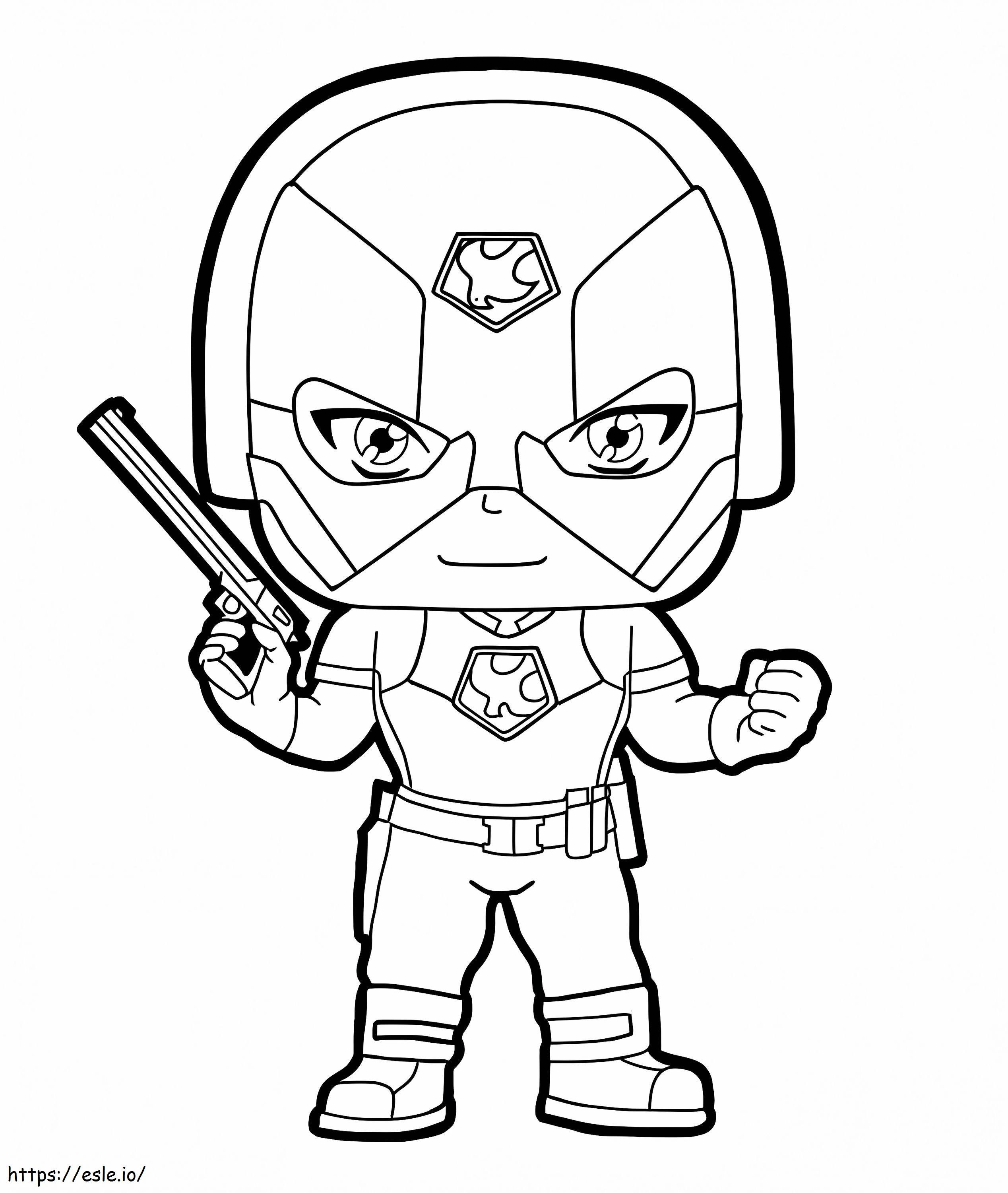 Cute Peacemaker coloring page
