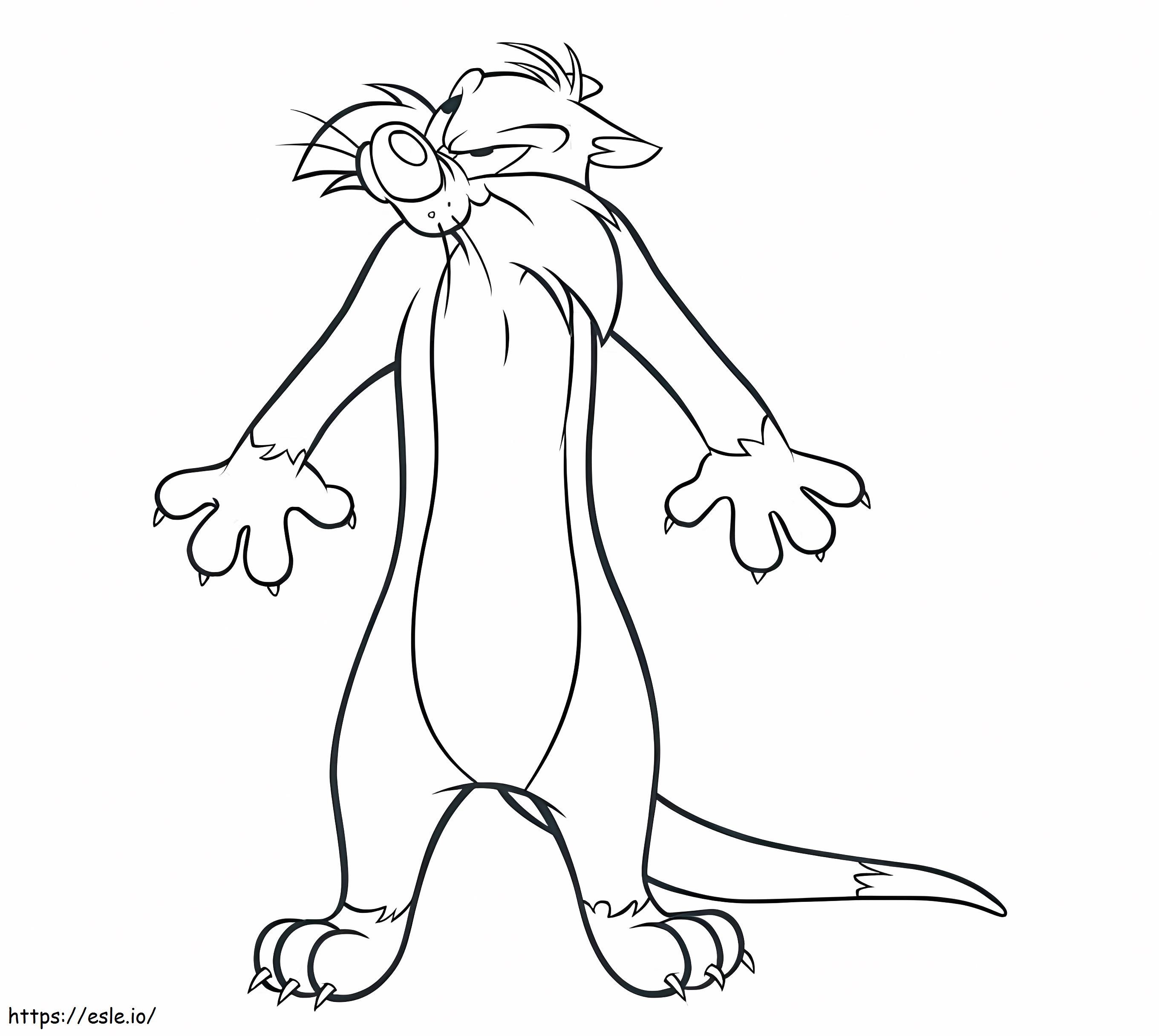 Sneaky Sylvester coloring page