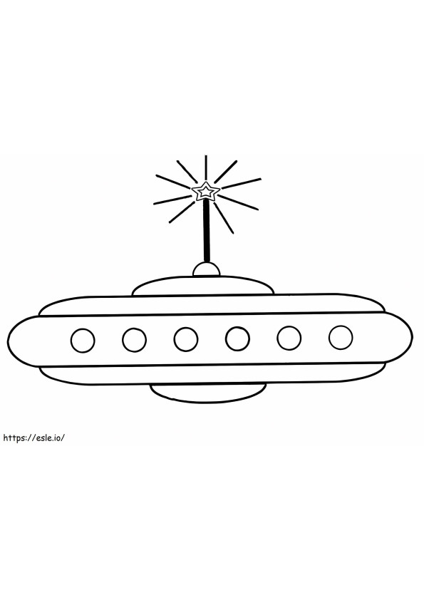 UFO yang indah Gambar Mewarnai