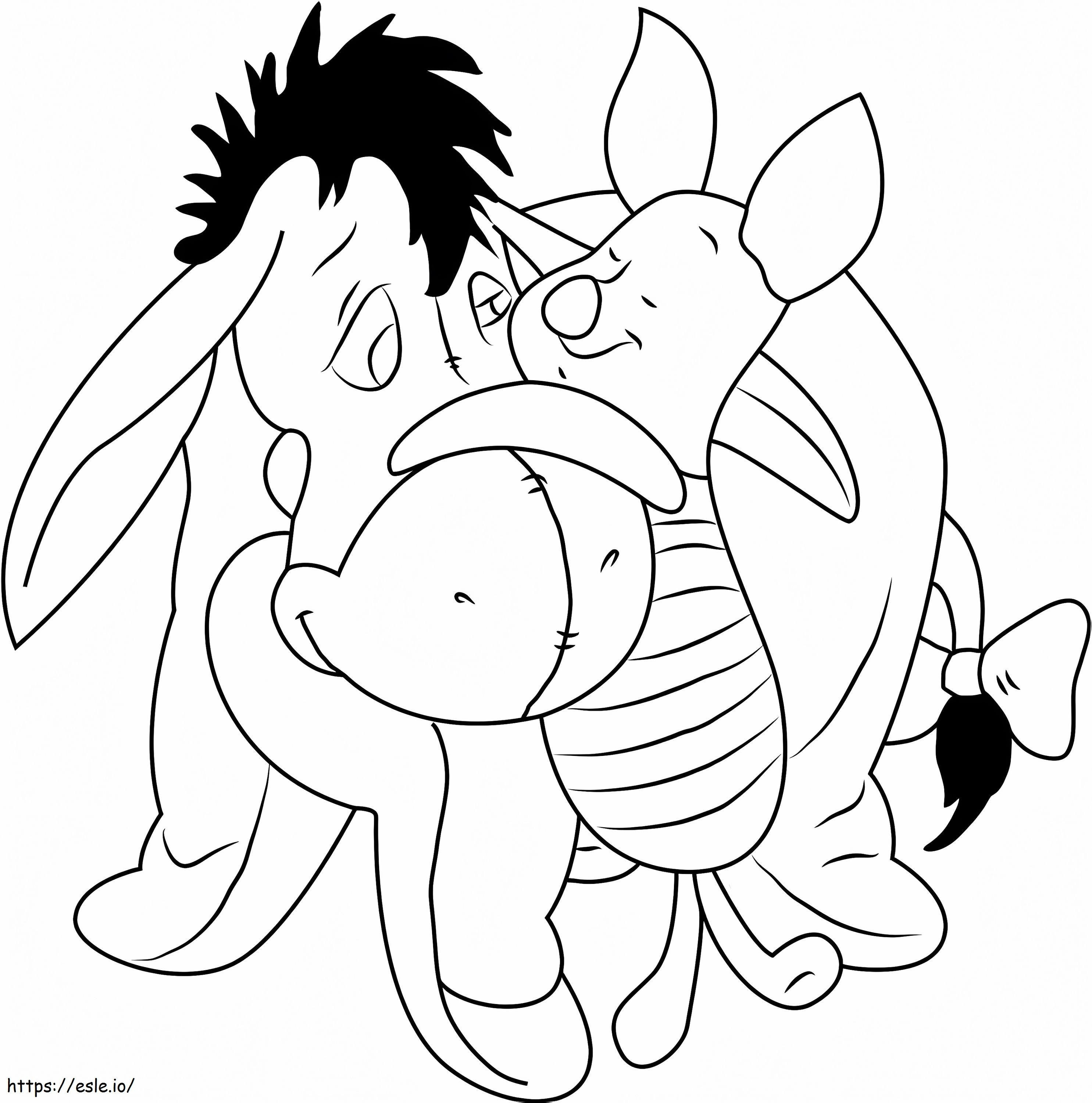 Piglet And Friend coloring page