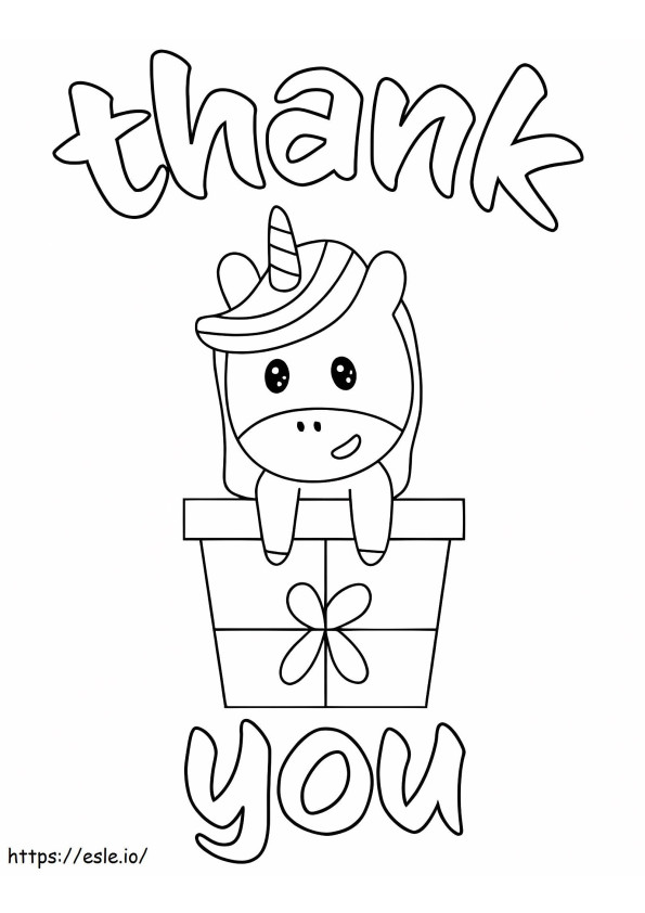 Unicorn In Thanksgiving coloring page