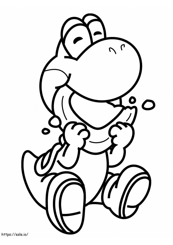 Yoshi De Super Mario coloring page
