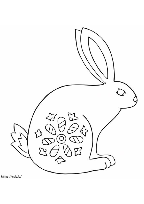 Tavşan Alebrijes boyama