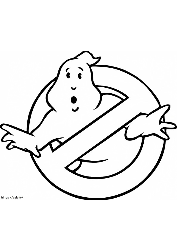 Ghost Face Symbol coloring page