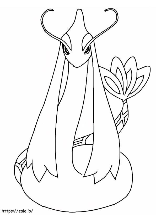 Milotic 1 coloring page