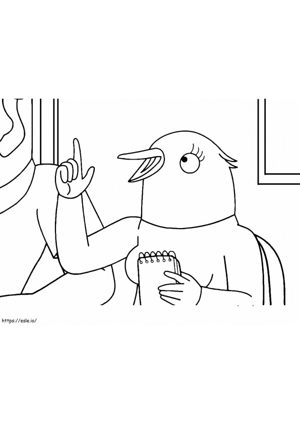 Bertie From Tuca And Bertie coloring page