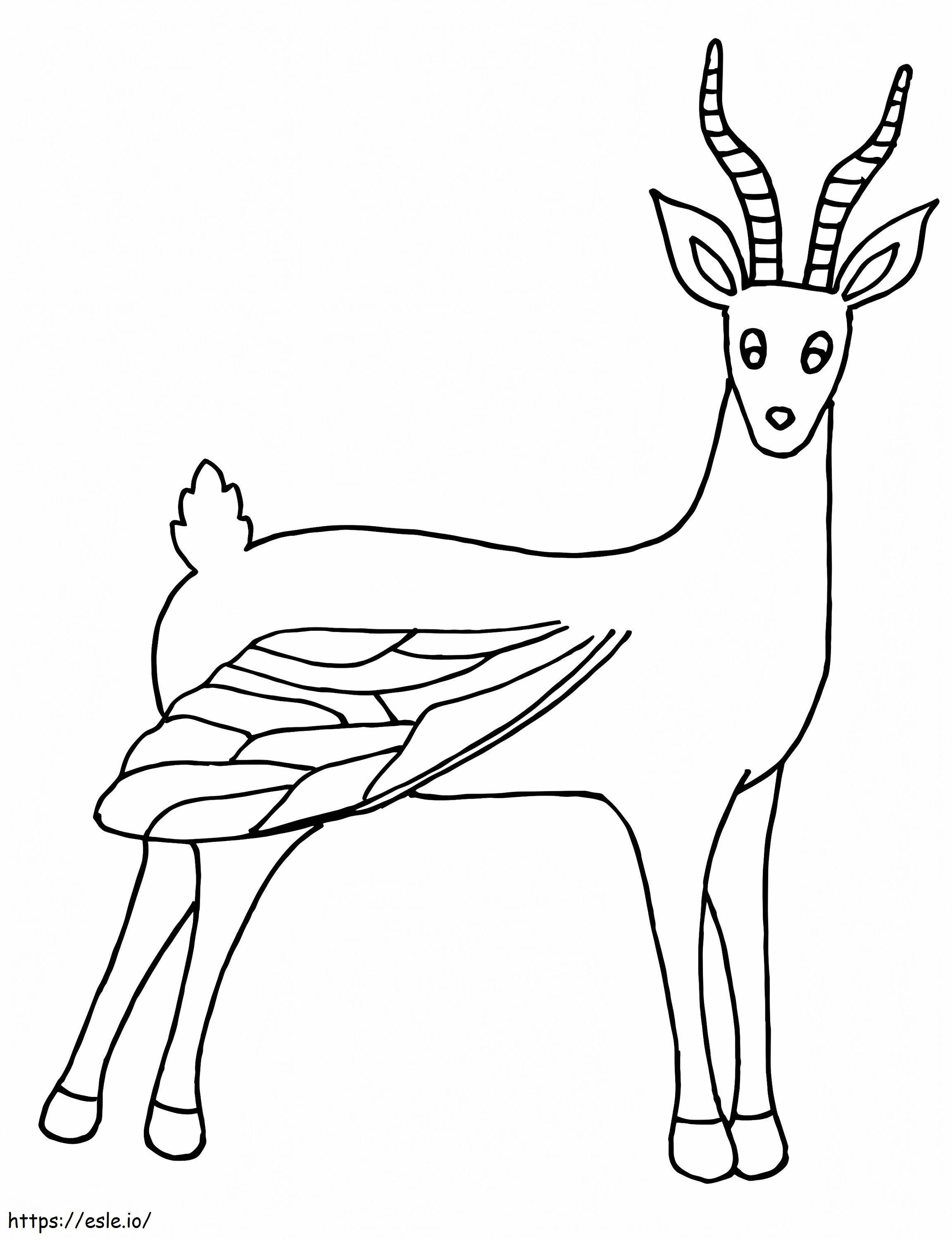 Gazelle Alebrijes ausmalbilder