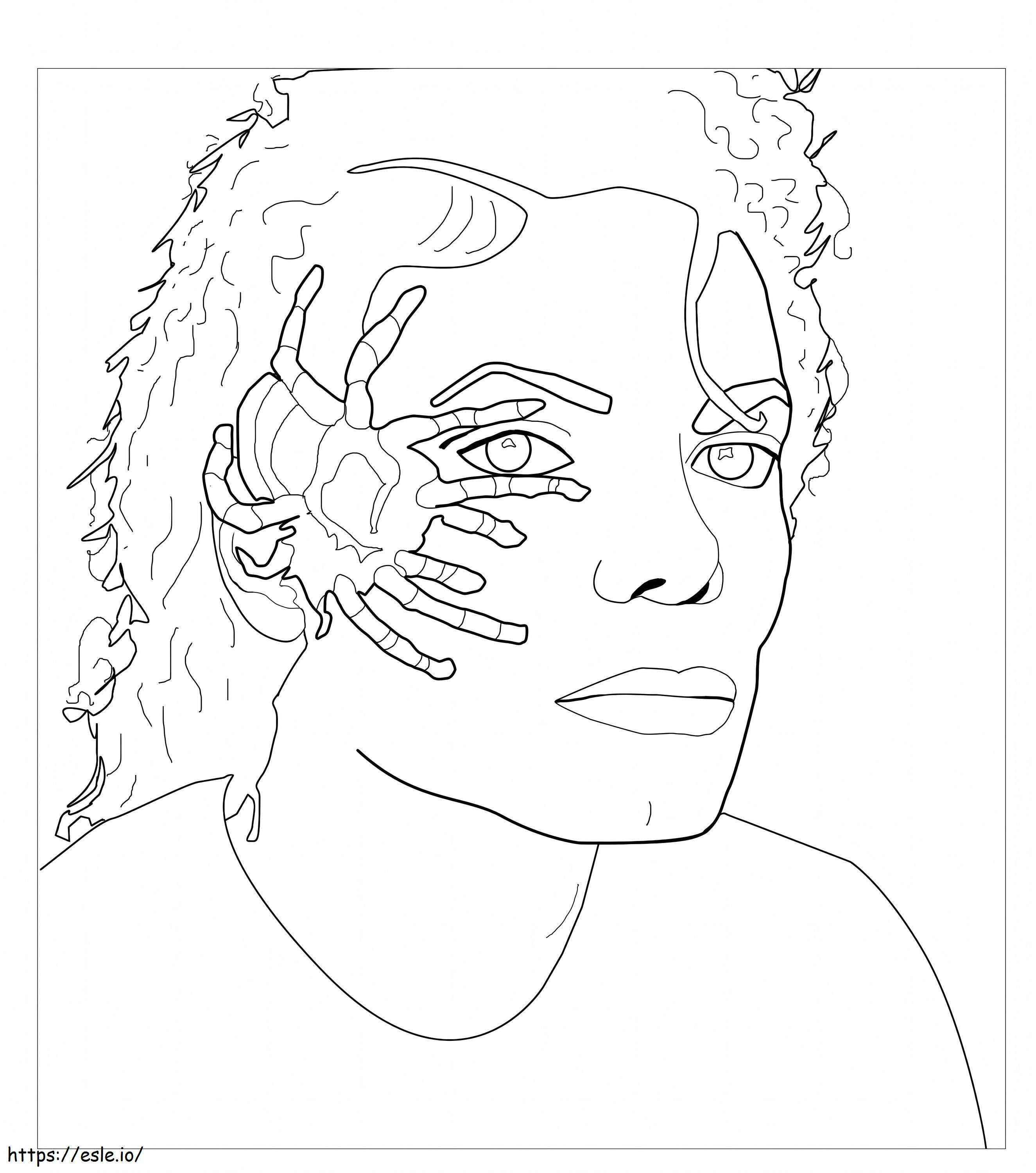 Michael Jackson O Rei Do Rap Scaled coloring page