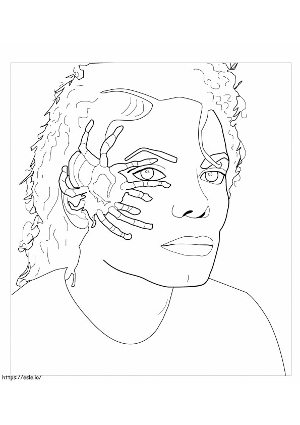Coloriage Michael Jackson O Rei Do Rap à l'échelle à imprimer dessin
