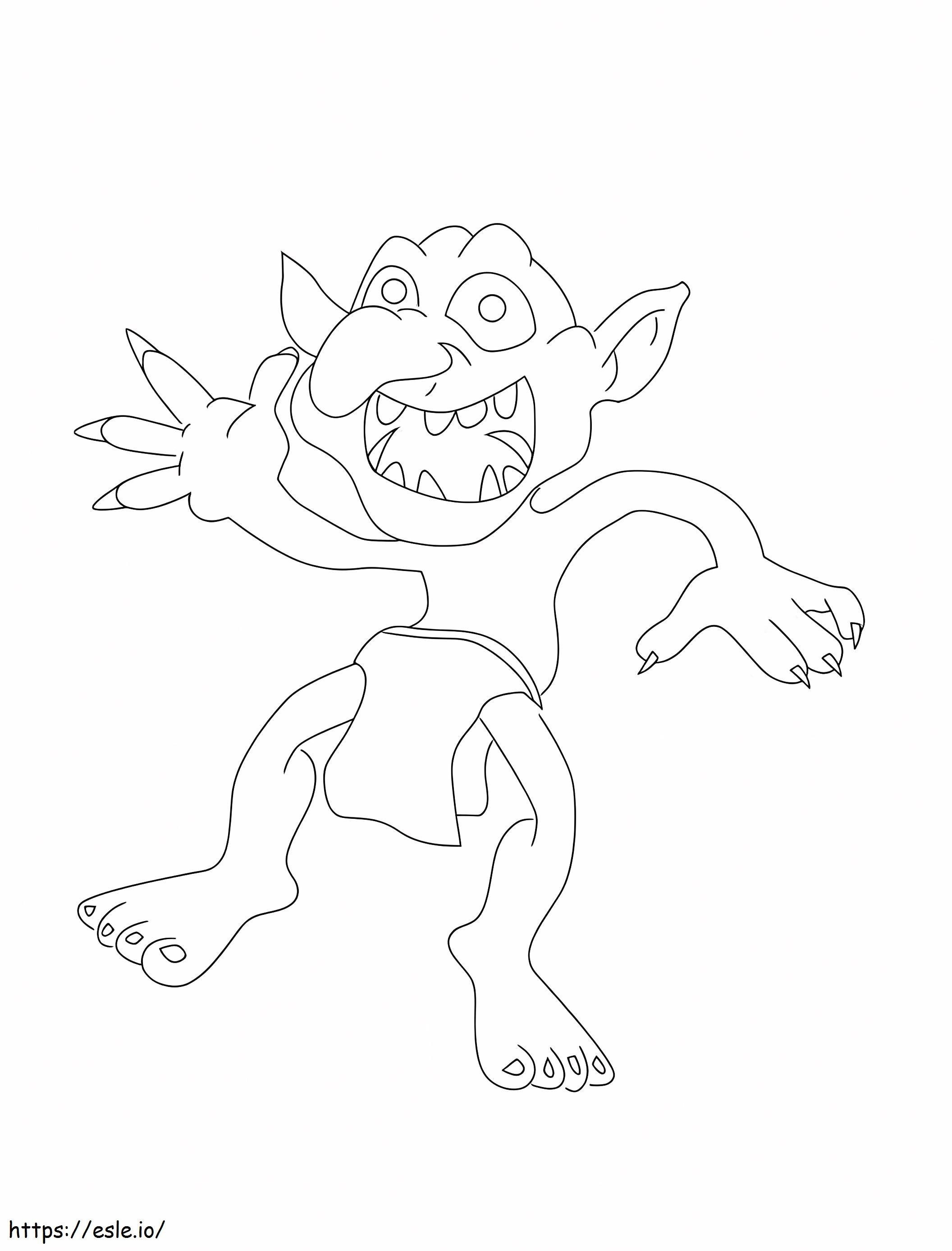 Goblin Sharptooth coloring page