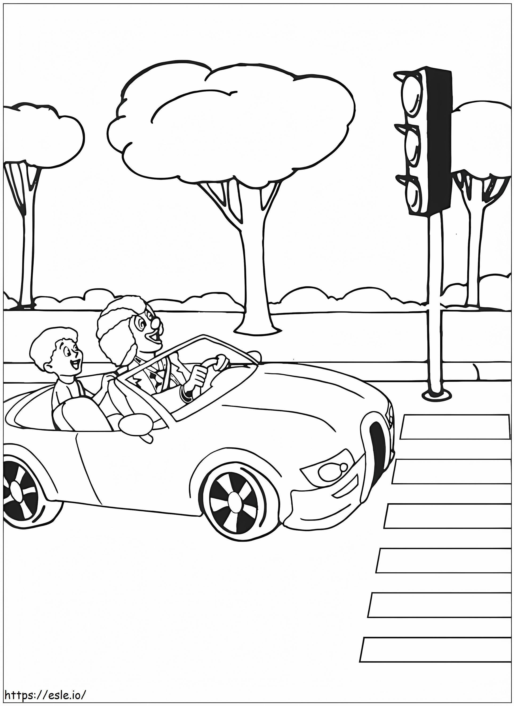 Securite Routiere 1 coloring page