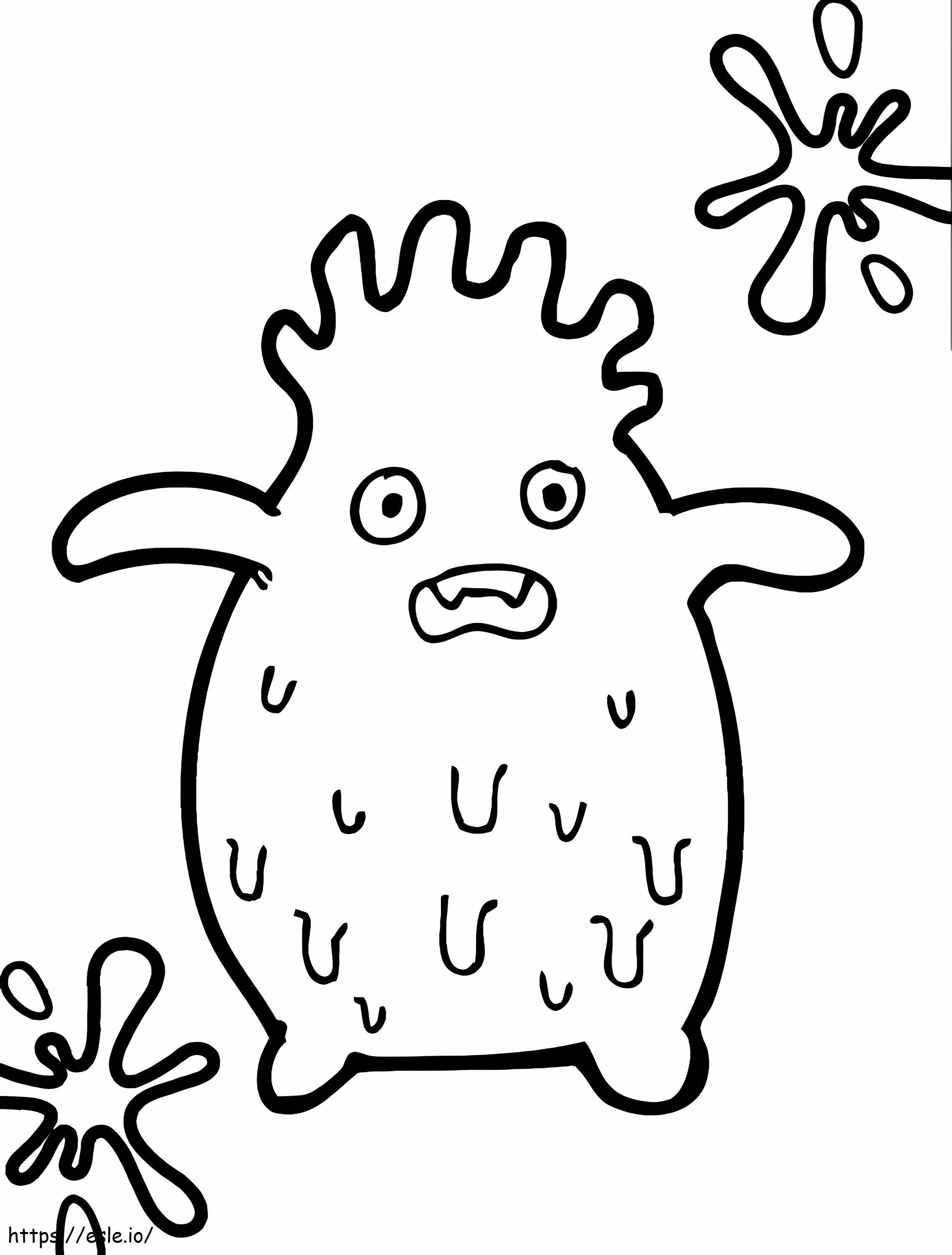 Slime Kids Coloring Page
