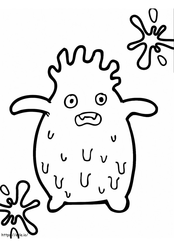 Slime Monster 2 coloring page