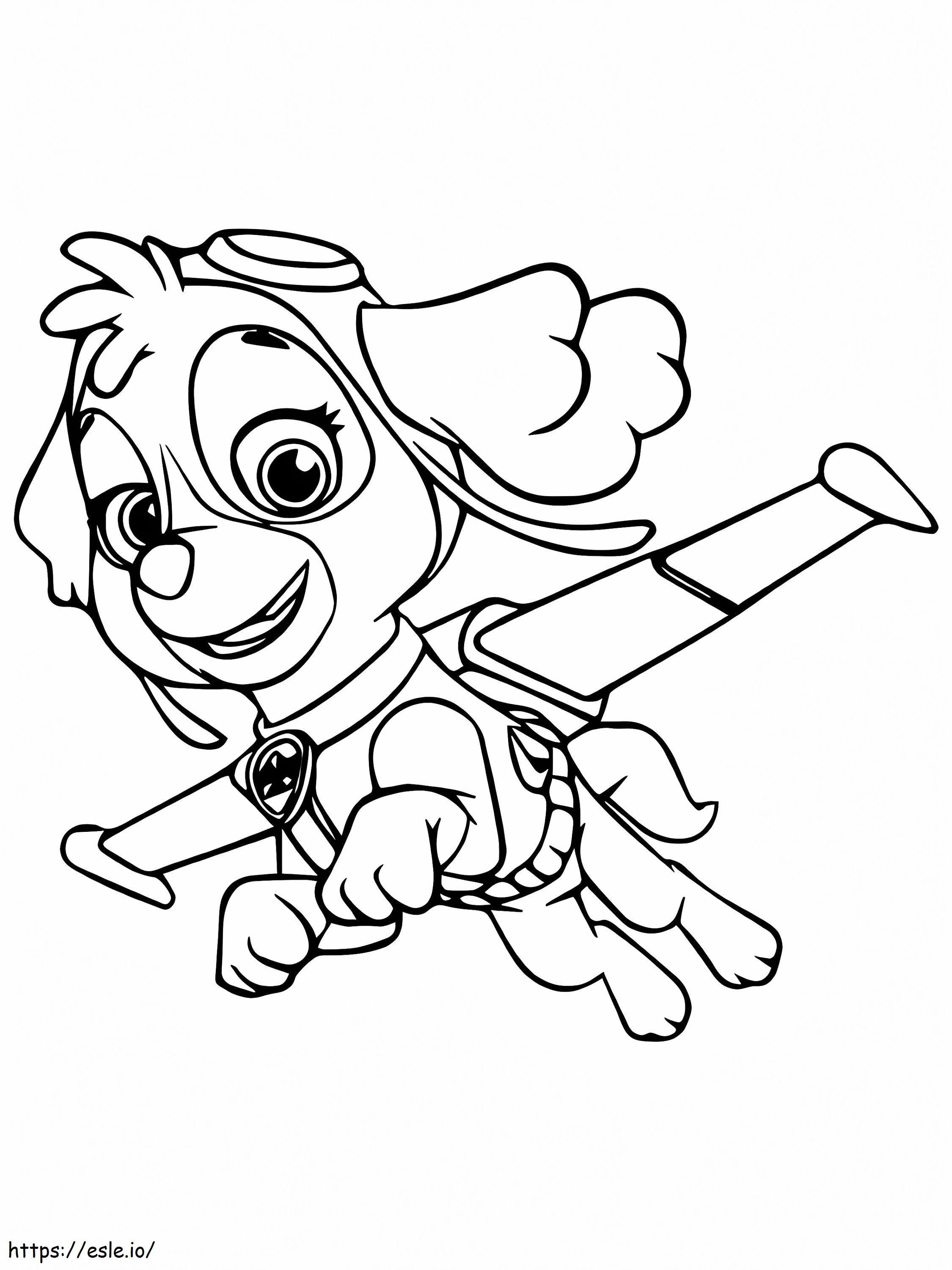 Skye Flying coloring page