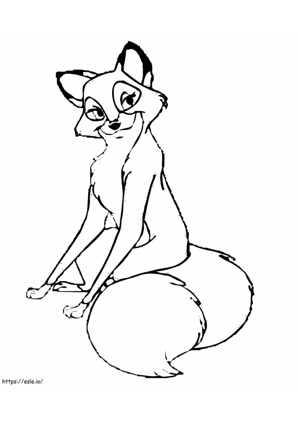 Vixey From Fox And The Hound coloring page