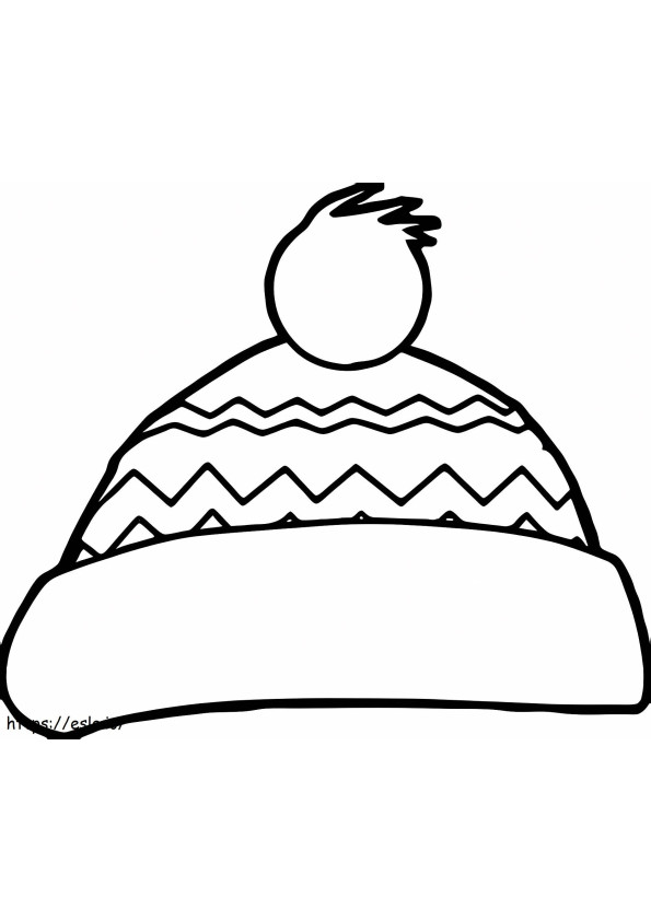 Beanie coloring page