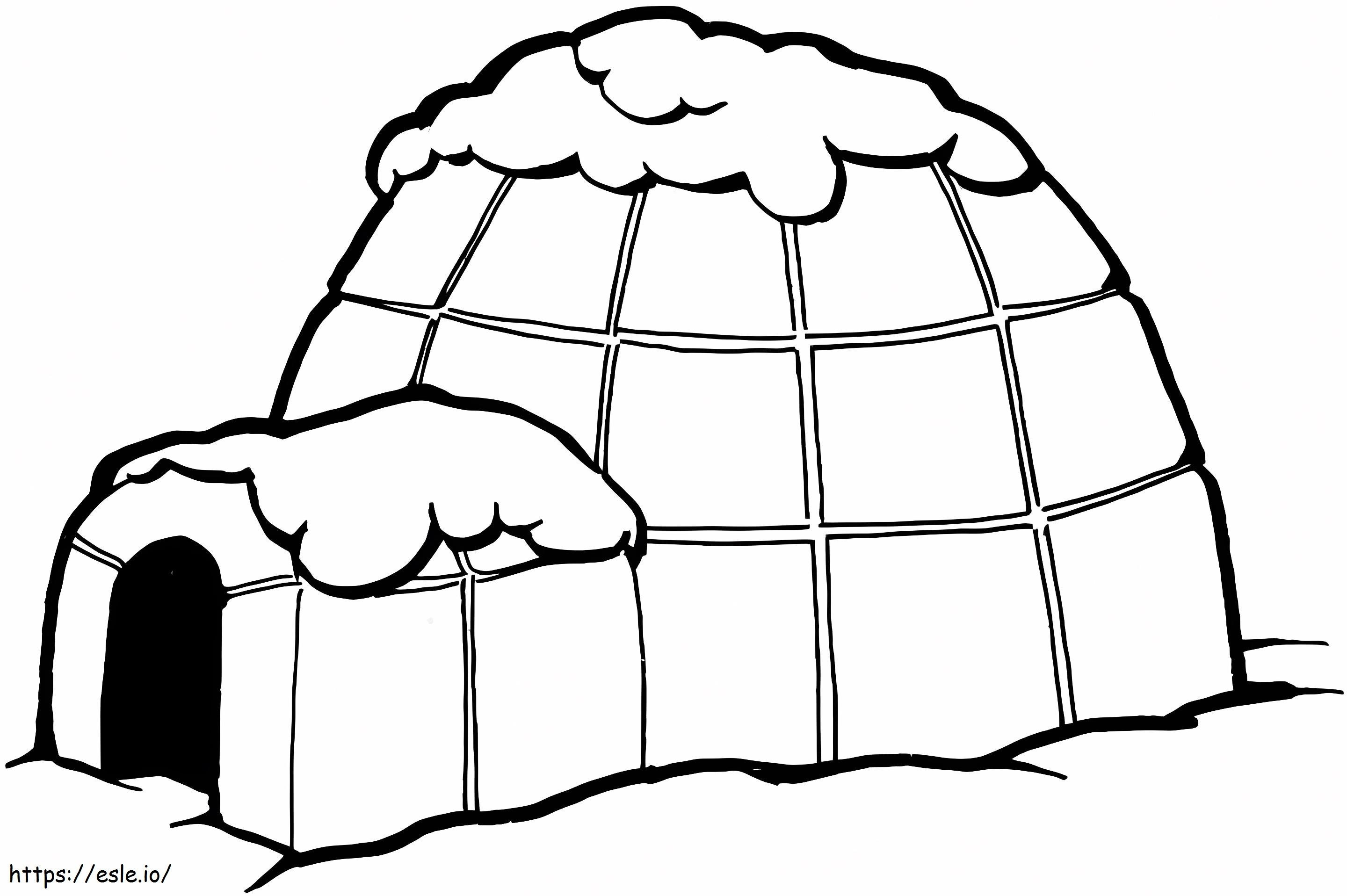 Igloo 6 coloring page