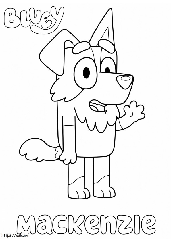 Mackenzie Bluey coloring page