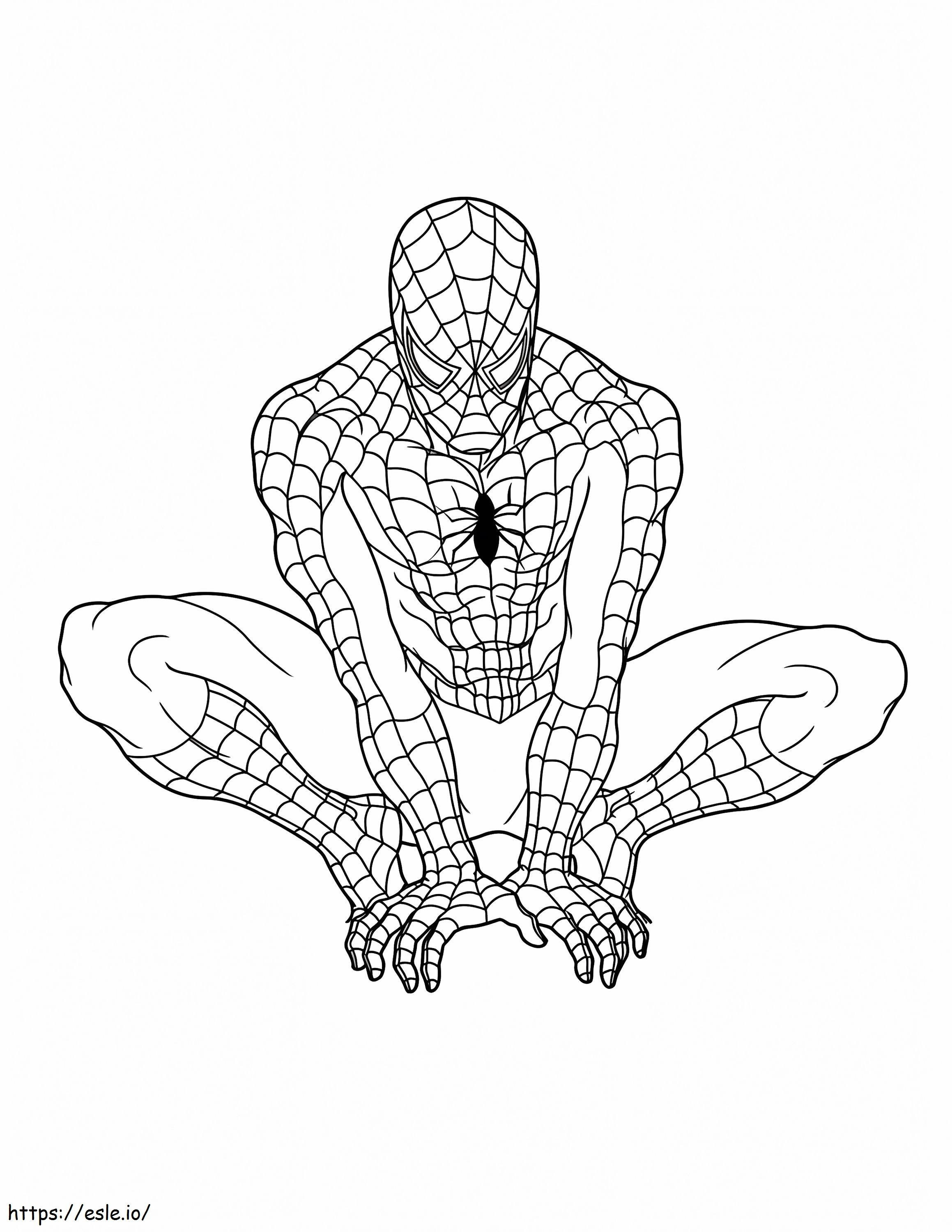 Gratis Spider Man-afbeeldingen kleurplaat kleurplaat