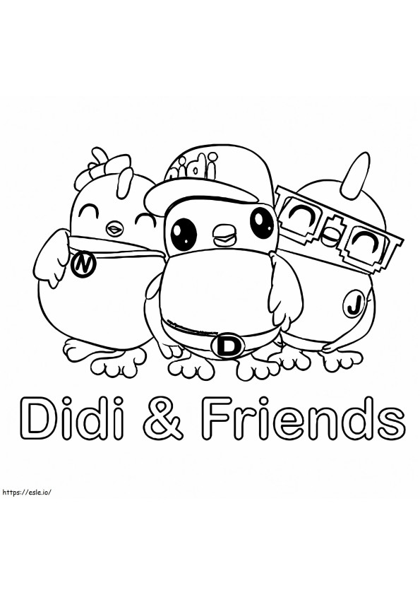 Printable Didi And Friends coloring page
