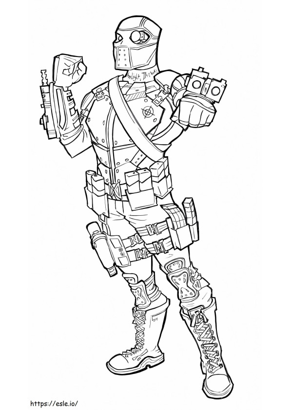Genial Deadshot coloring page