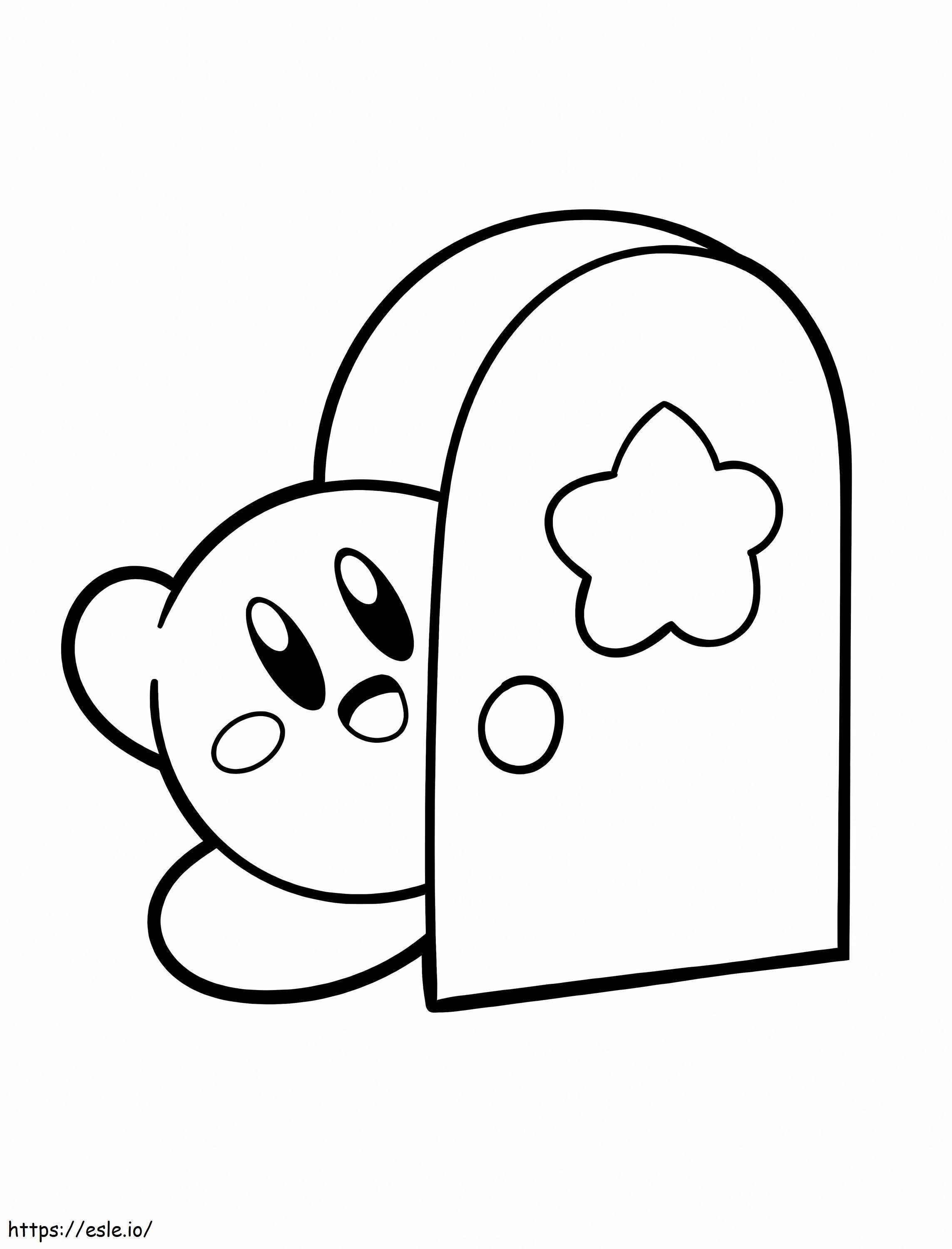 Kirby Membuka Pintu Kamar Gambar Mewarnai