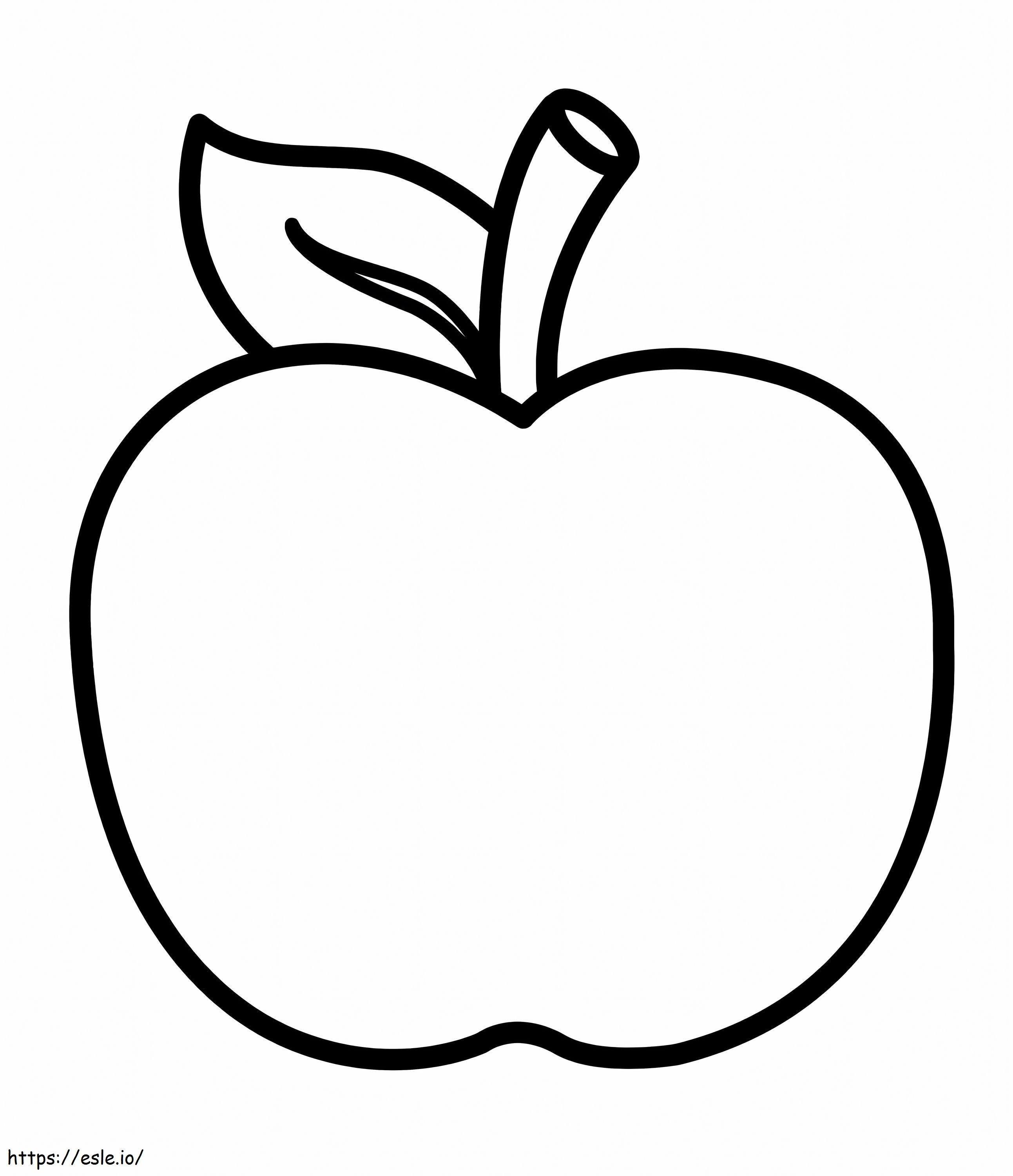 Coloriage Pomme normale à imprimer dessin
