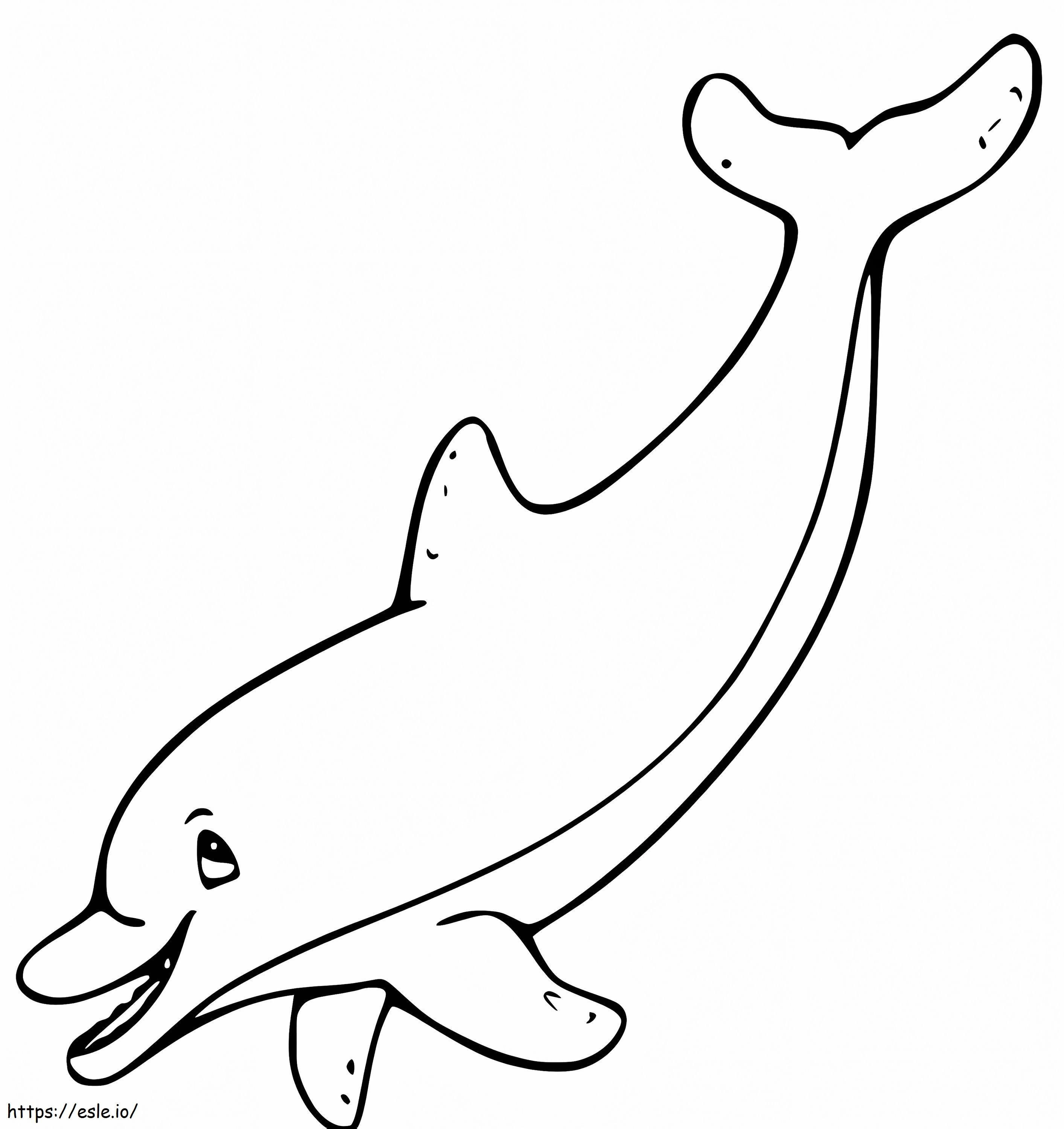 Smiling Porpoise coloring page