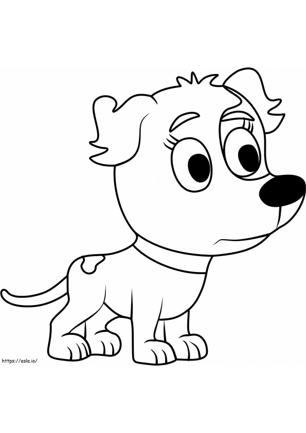 Kippster From Pound Puppies coloring page