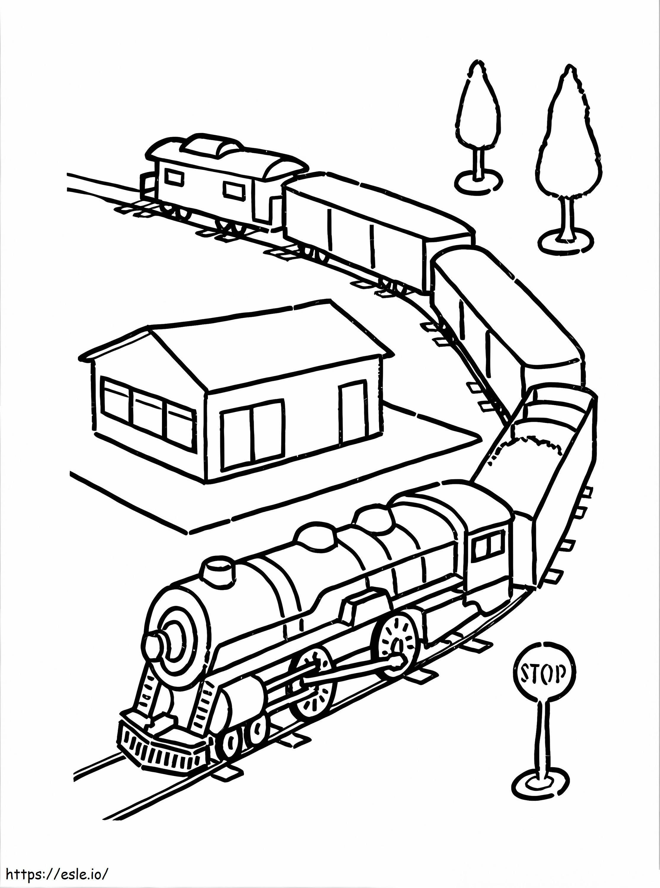 Train 1 coloring page