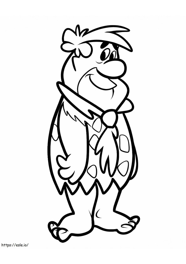 Fred Flintstone 1 coloring page