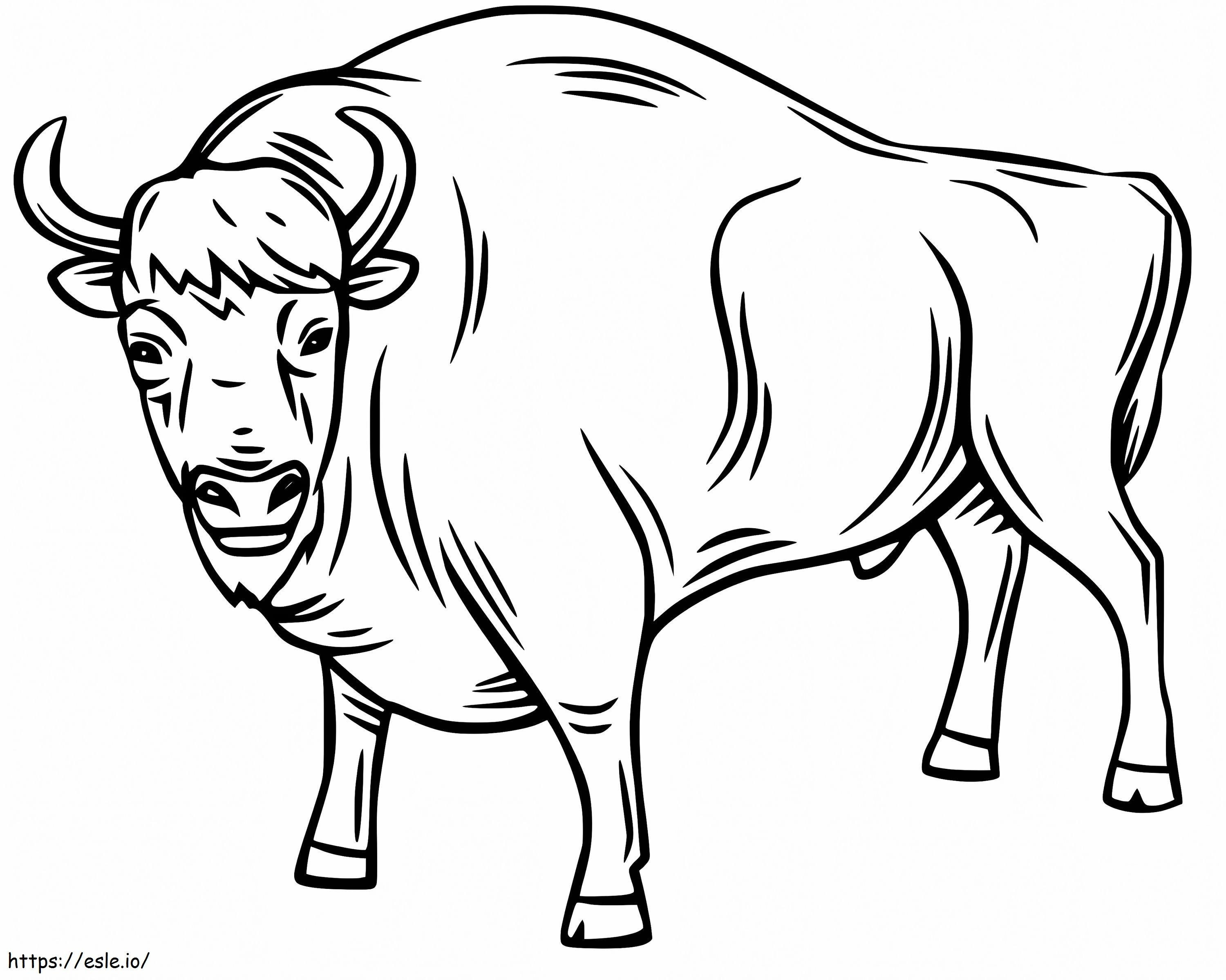Bull 7 coloring page