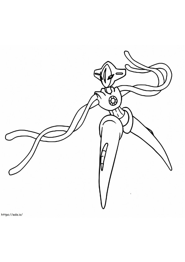 Deoxys Normal Form coloring page