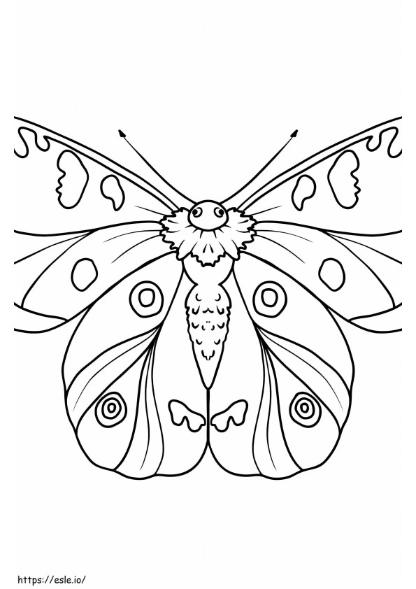 Big Butterfly coloring page