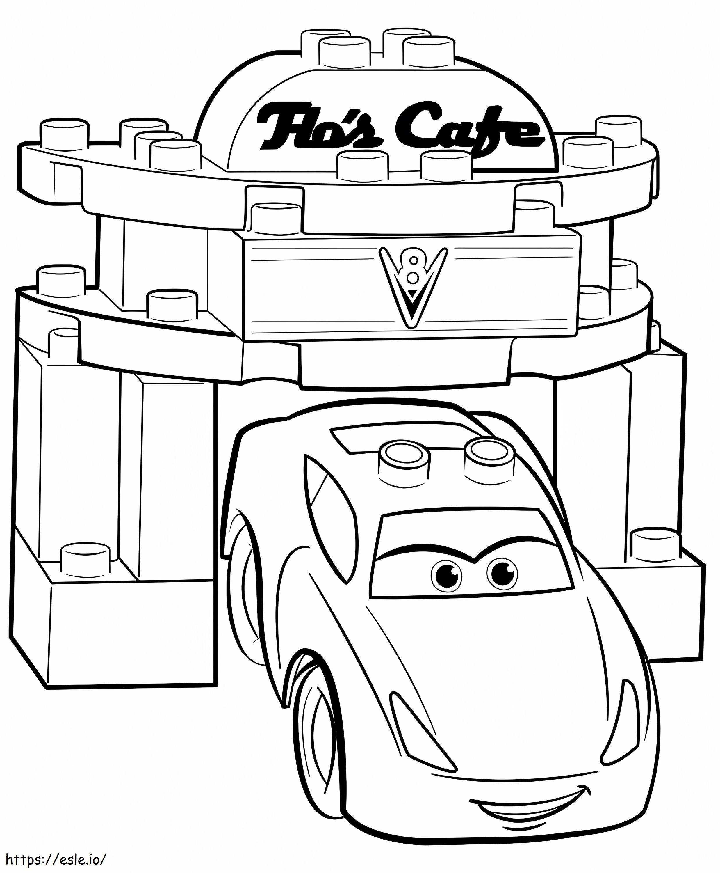 Cars 3 Lego Duplo coloring page
